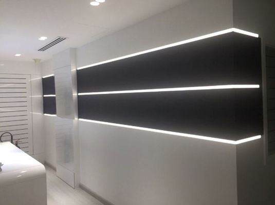Perfis de alumínio lustrados do diodo emissor de luz de 2m para o armário de vidro da mobília