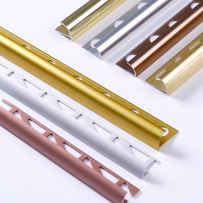 Guarnição anodizada 10mm da borda do metal do GV para o azulejo 1.8m