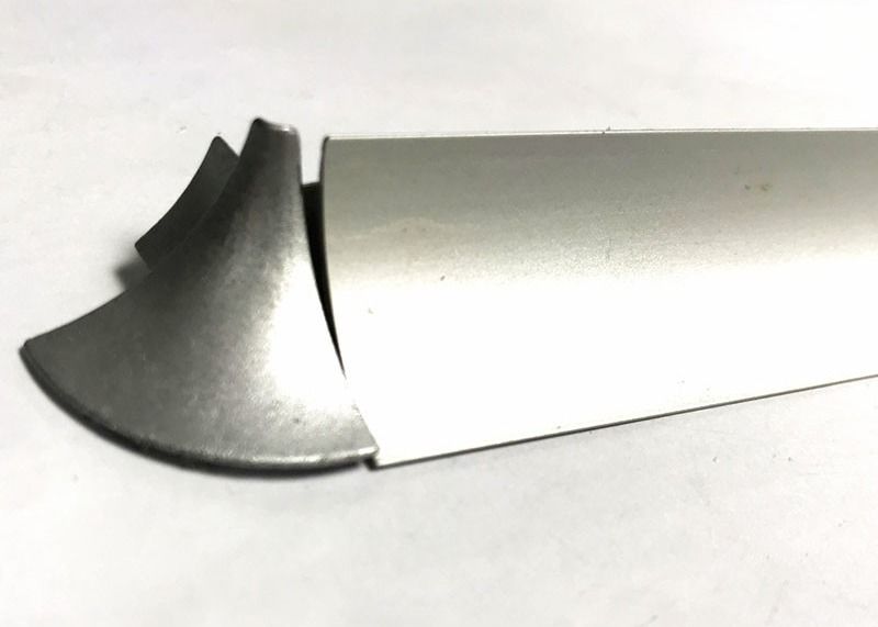 Guarnição anodizada da borda da telha do banheiro da telha da borda do quadrado do metal guarnição de alumínio