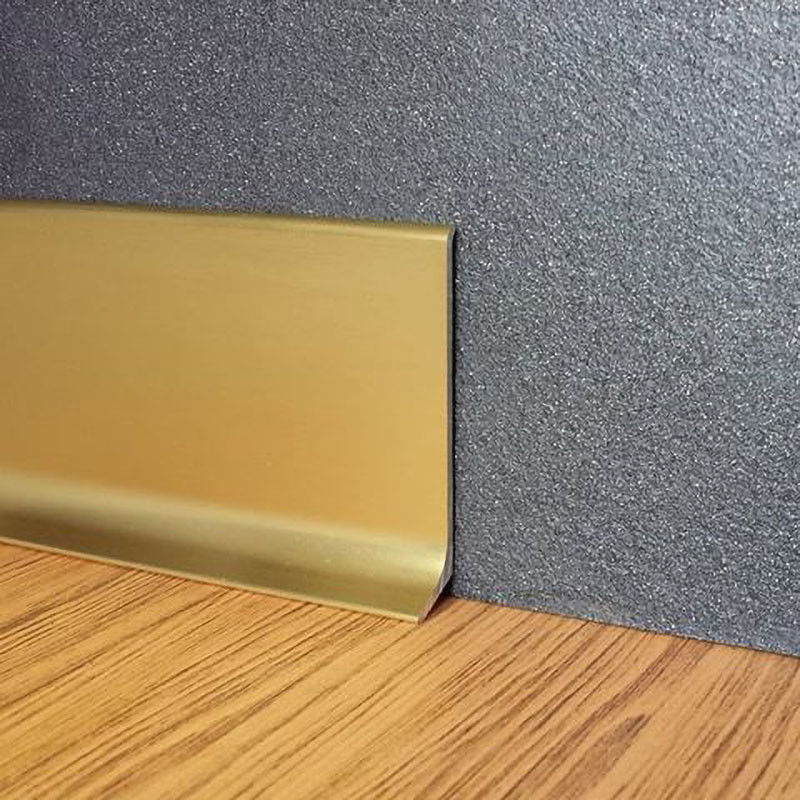 Perfil de alumínio lustrado de anodização para as telhas da parede que aparam o costume