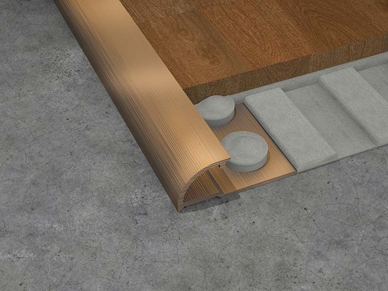 Círculo de um quarto dentro da tira de terminação de aço inoxidável de canto da guarnição 1.8m da telha