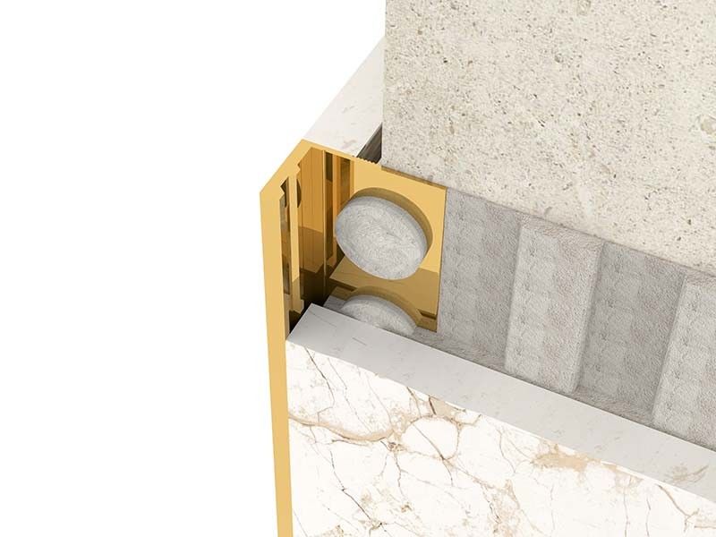 Forma quadrada de aço inoxidável da guarnição 8mm da telha da cor brilhante do metal