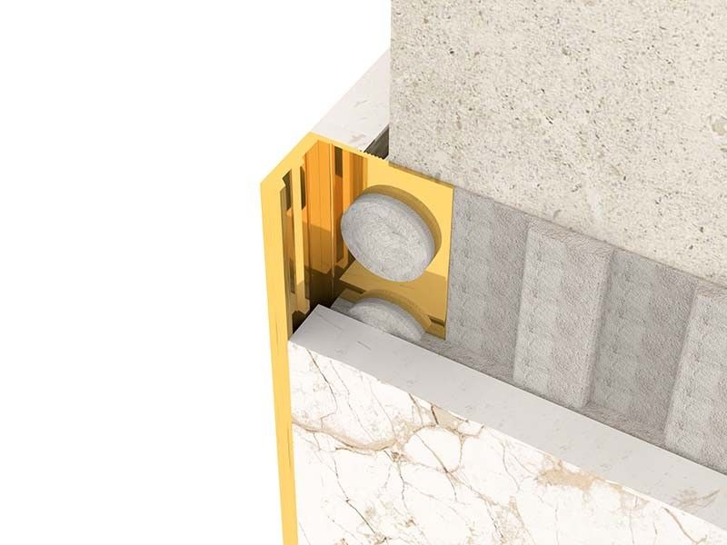 Do quadrado de aço inoxidável da guarnição SS304 da telha do metal guarnição de fechamento escovada da borda da telha da tira