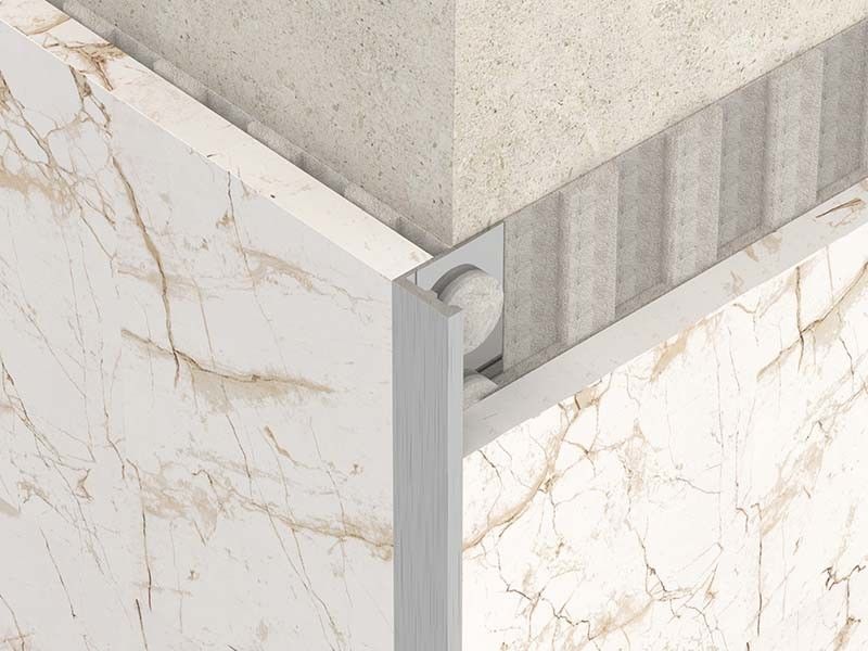 1.8m escovou a guarnição Bullnose da borda da beira do metal de aço inoxidável da guarnição do ângulo
