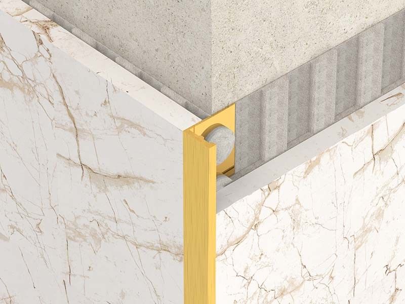 1.8m escovou a guarnição Bullnose da borda da beira do metal de aço inoxidável da guarnição do ângulo