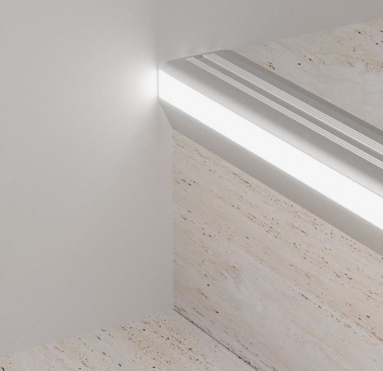 Perfis de alumínio do diodo emissor de luz do anti deslizamento da escada