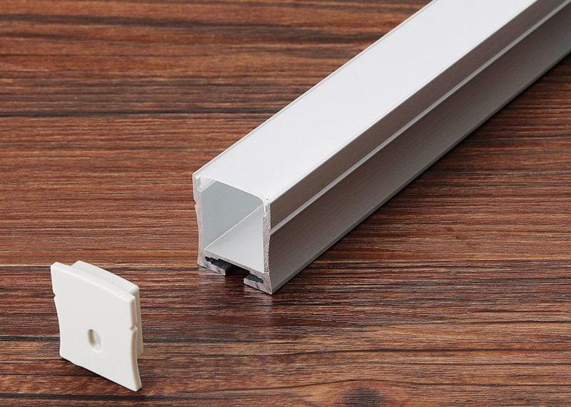 perfis conduzidos de alumínio da montagem da parede 2.7meter para luzes de tira com sensor do toque