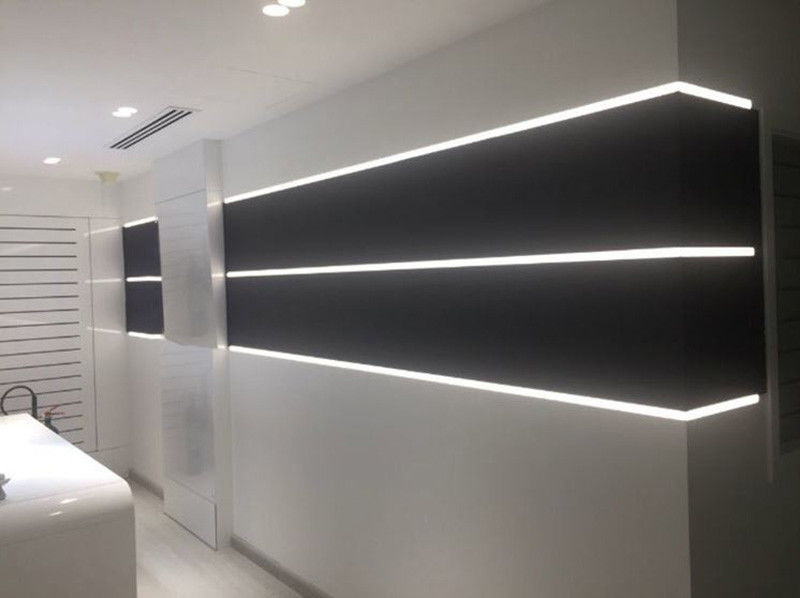 Perfis de alumínio lustrados do diodo emissor de luz de 2m para o armário de vidro da mobília