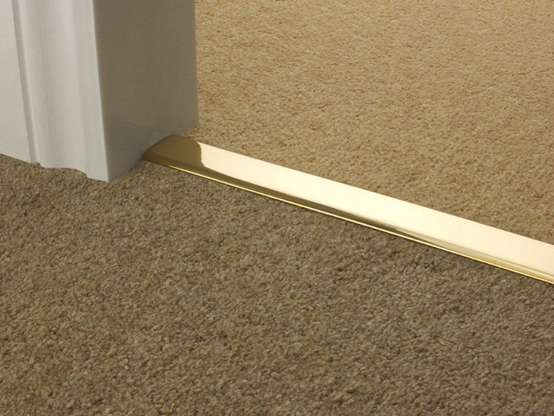 Tiras de borda de alumínio do tapete da escada de Grace Surface Aluminum Carpet Trim