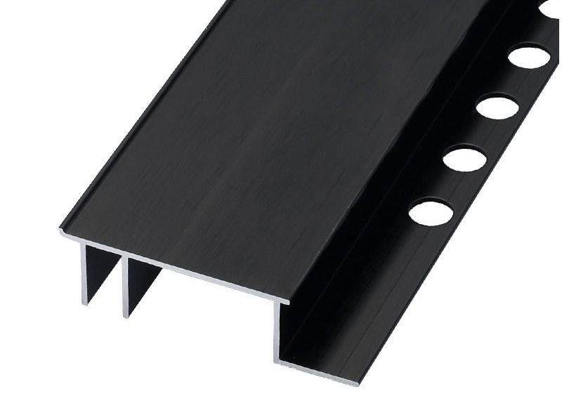 Linha de alumínio anodizada radiador da placa de contorno do rodapé da placa de contorno