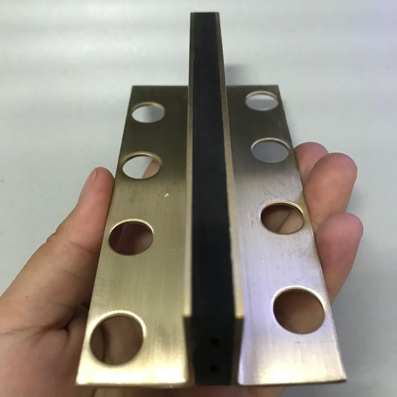 junção de aço inoxidável do movimento da expansão da telha da junção do movimento de 2.5cm para pedras