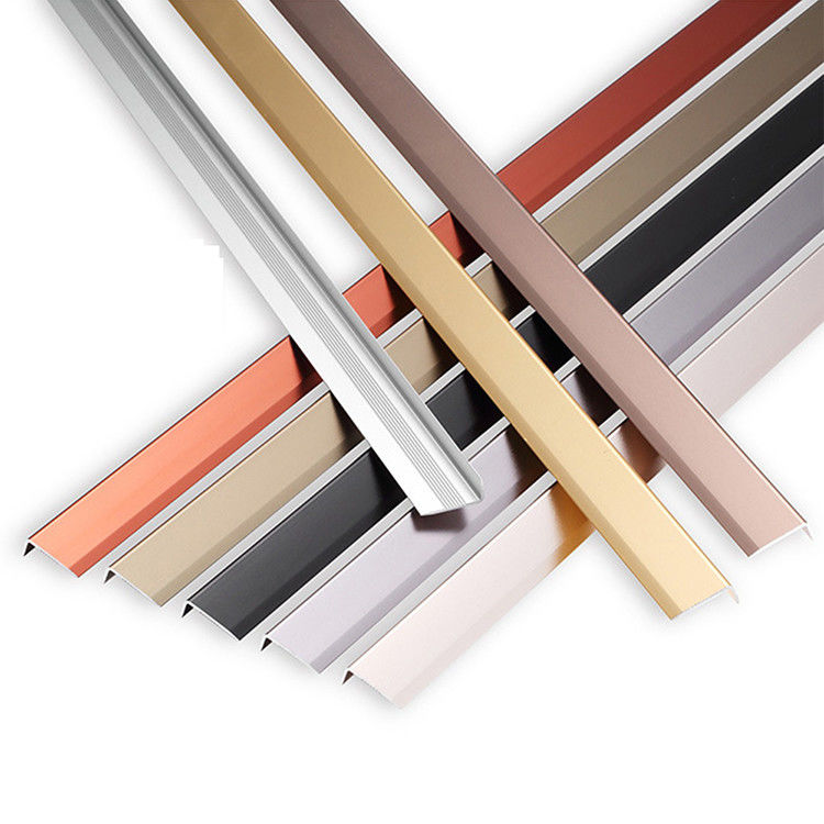 Borda de alumínio U L forma do círculo da guarnição da telha de Rose Gold Carpet Transition Ceramic 20mm