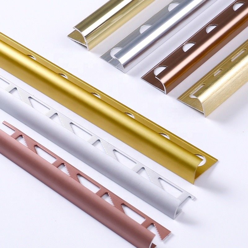 Guarnição anodizada 10mm da borda do metal do GV para o azulejo 1.8m