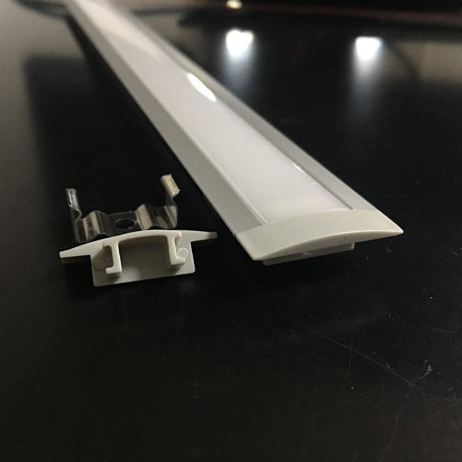 Canal de alumínio Recessed do perfil do diodo emissor de luz de 12mm para a tira do diodo emissor de luz
