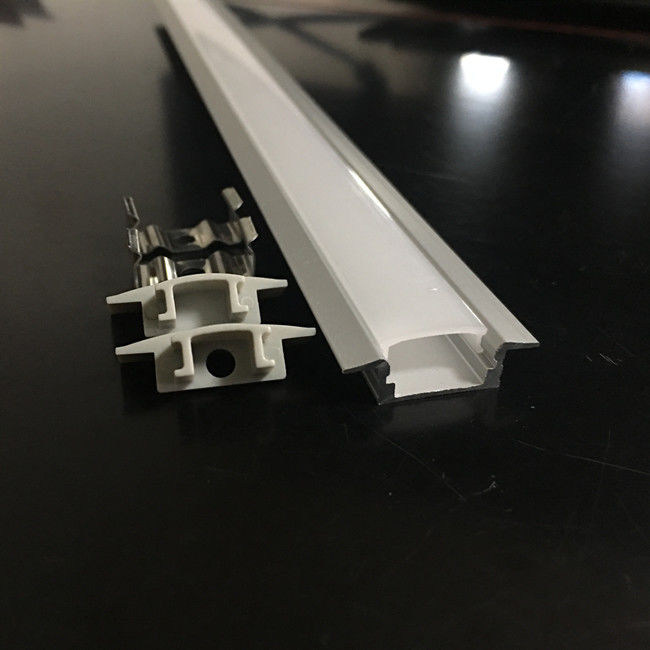 Canal de alumínio Recessed do perfil do diodo emissor de luz de 12mm para a tira do diodo emissor de luz