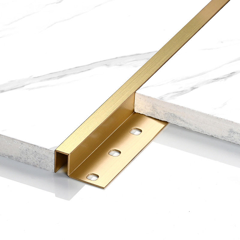 Da guarnição de bronze da telha da decoração 8mm do assoalho da parede a instalação fácil U dá forma à guarnição de cobre da telha