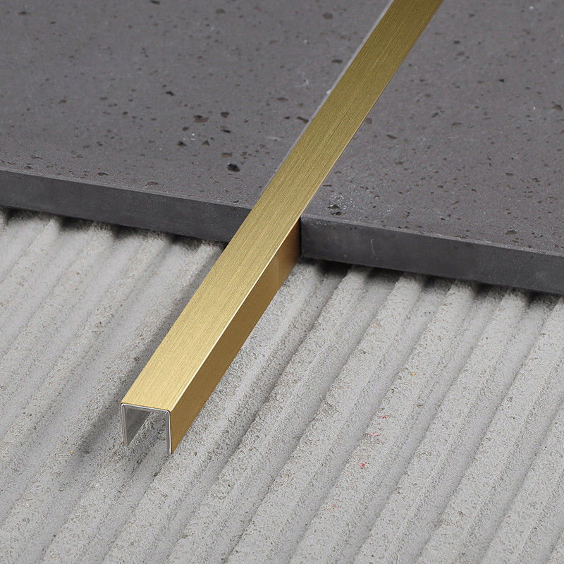 Da guarnição de bronze da telha da decoração 8mm do assoalho da parede a instalação fácil U dá forma à guarnição de cobre da telha