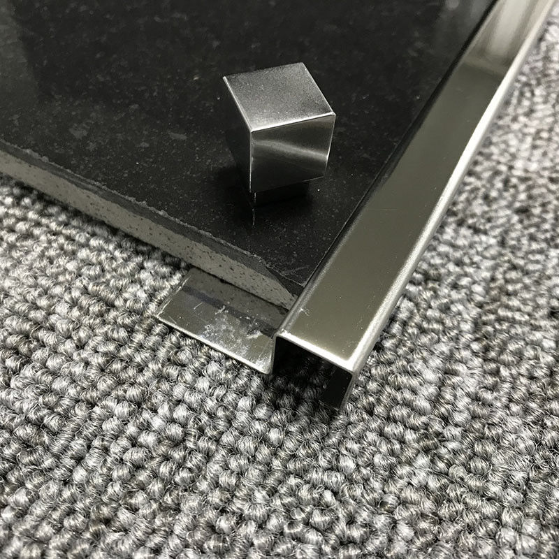 Guarnição quadrada decorativa de aço da borda da telha das tiras 2.0mm de Sqstainless do espelho