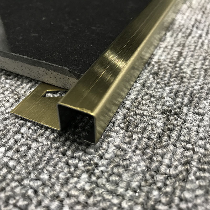 Guarnição quadrada decorativa de aço da borda da telha das tiras 2.0mm de Sqstainless do espelho